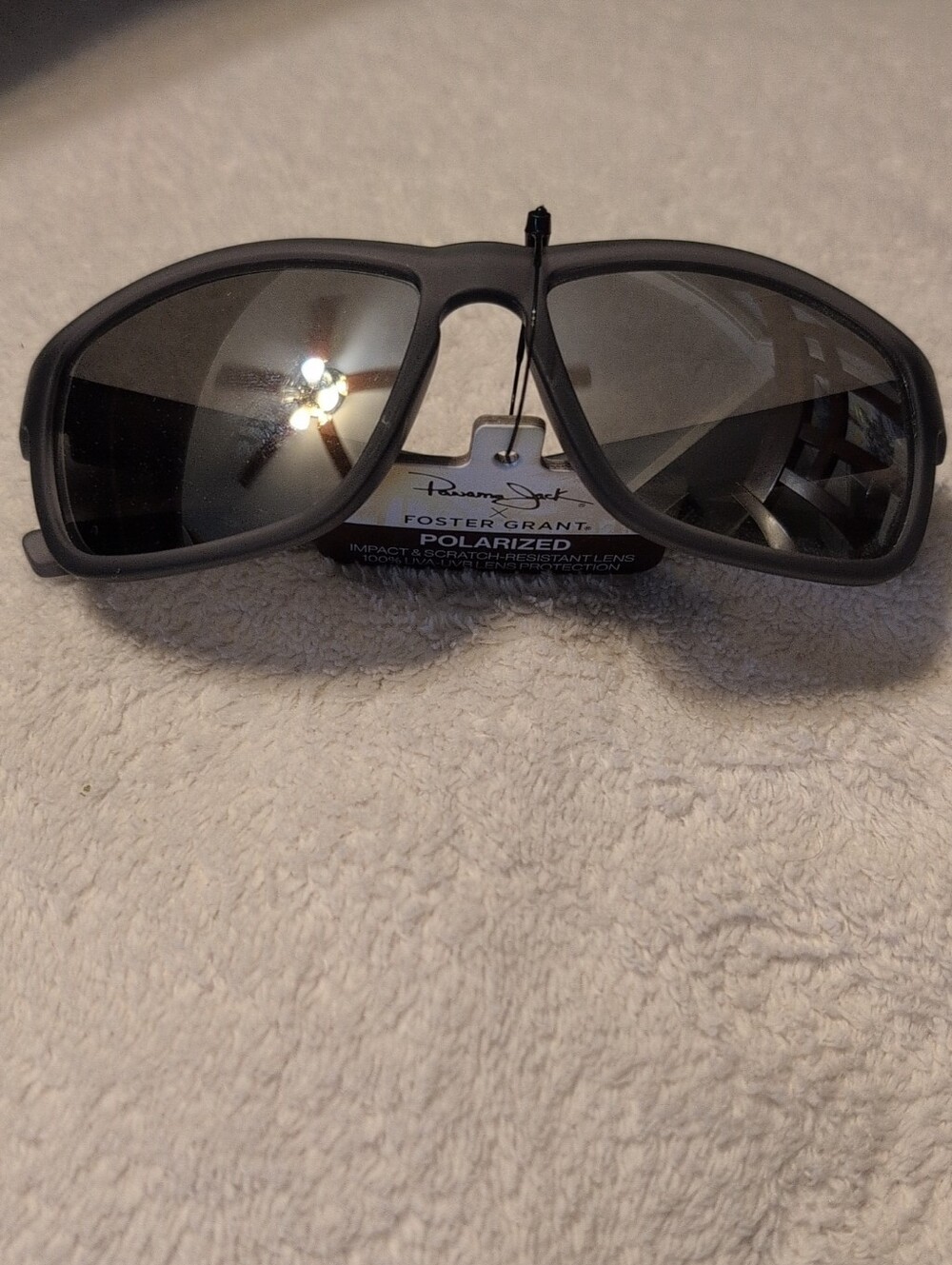 NWT Panama Jack Foster Grant Gray Polarized Silver Mirror Sunglasses